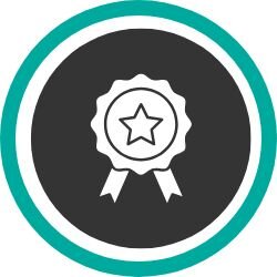 Piktogramm mit Auszeichnungsschleife