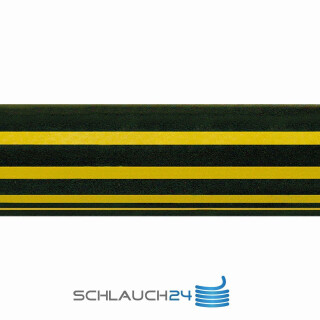 Calorform Gummi / EPDM Wasserschlauch schwarz/gelb  (Meterware) 16mm (5/8")
