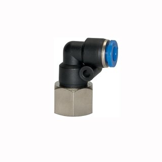 L-Steckverschraubung Winkel 90° drehbar mit Innengewinde zylindrisch G 1/8 10 mm