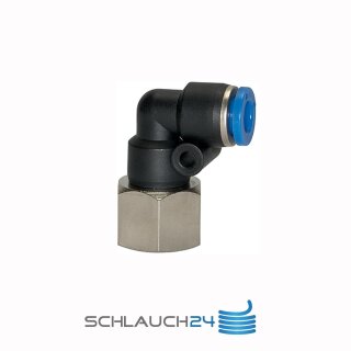 L-Steckverschraubung Winkel 90° drehbar mit Innengewinde zylindrisch G 1/4 10 mm