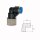 L-Steckverschraubung Winkel 90° drehbar mit Innengewinde zylindrisch G 3/8 6 mm