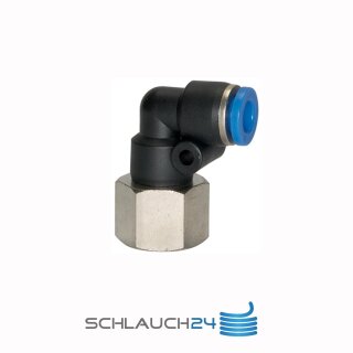 L-Steckverschraubung Winkel 90° drehbar mit Innengewinde konisch R 1/8 10 mm