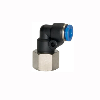 L-Steckverschraubung Winkel 90° drehbar mit Innengewinde konisch R 1/2 8 mm