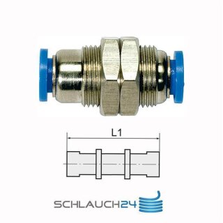 Gerade Shott Steckverbinder Blaue Serie M16 x 1,0