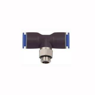 T-Steckverschraubung drehbar Außengewinde zylindrisch mit O-Ring (NBR) G 1/4 6 mm