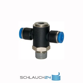 T-Steckverschraubung mit Innensechskant drehbar Außengewinde zylindrisch mit O-Ring (NBR) G 1/8 4 mm