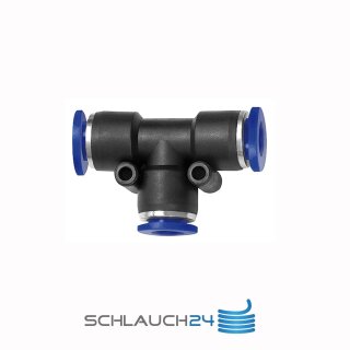 T-Steckverbindung Reduzierung zwei seitliche Abgänge T-Stück 2x12 mm / 1x16 mm
