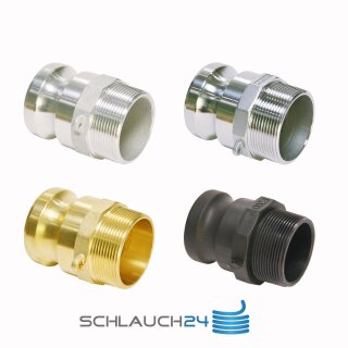 Kupplung System "Kamlok" Vaterteil mit Außengewinde Typ F