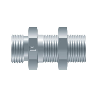 Gerade Schottverschraubung ohne Muttern und Schneidringe SV12L OMD