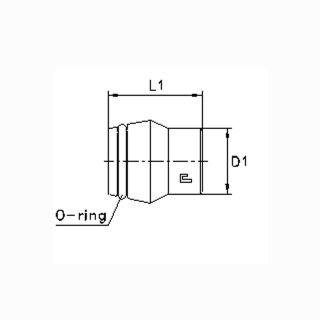 Verschlusskegel mit O-Ring VKA25S