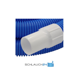 Schwimmbadschlauch Poolschlauch Saugschlauch mit festen Muffen 38mm Blau 11m