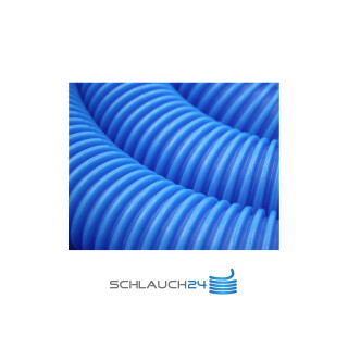 Schwimmbadschlauch Poolschlauch Saugschlauch mit festen Muffen 38mm Blau 11m