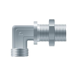Winkelschottverschraubung ohne Muttern und Schneidringe WSV25S OMD
