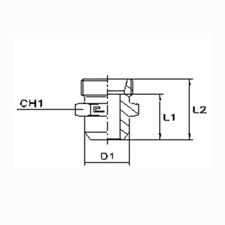 Anschweißverschraubung  AS15L OMD