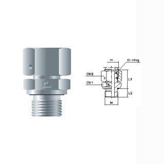 Metrischer Einschraubstutzen mit Dichtkegel EGE-M