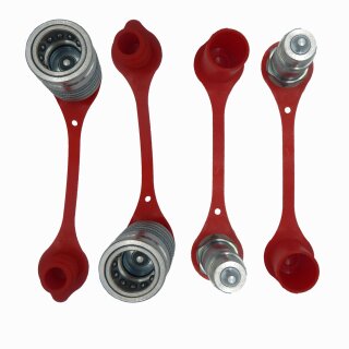 2 x Hydraulik Kupplung Schnellkupplung Stecker Dose 12-L Gr. 3 Traktor Bagger