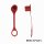 5 x Hydraulik Staubschutz Staubkappe für Standardstecker Baugröße 3 Rot