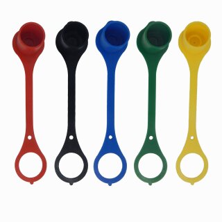 20 x Hydraulik Staubschutz Staubkappe für Standardstecker Baugröße 3 Rot