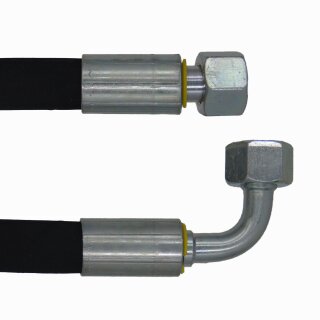 Hydraulikschlauch 2SC DN8-10 L von 200mm bis 1.900mm 450 mm DKOL - DKOL90