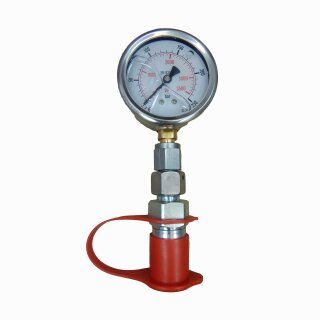 Hydrauliktester Druckprüfer Hydraulikprüfgerät mit Manometer und Kupplung BG3 0 bis 160 bar