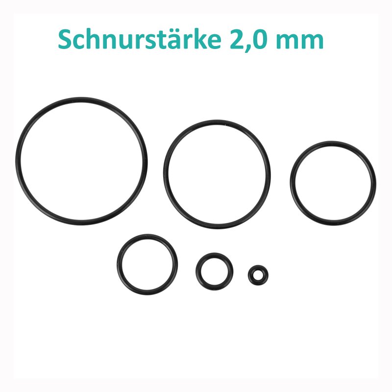 10 x O-Ring Schnurstärke 2,0 mm NBR Ø 27 x 2 mm 