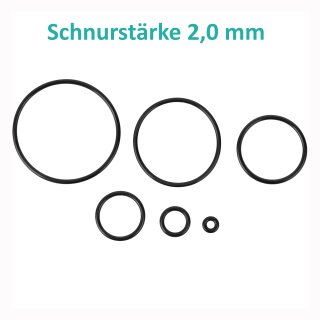 O-Ring Schnurstärke 2,0 mm NBR (70 Shore A)  Ø 39 x 2 mm