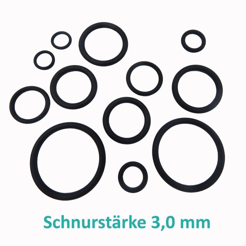 80mm O Ring 10mm NBR 70 Dichtring ORinge Dichtungsringe Schnurstärke 3,0mm 