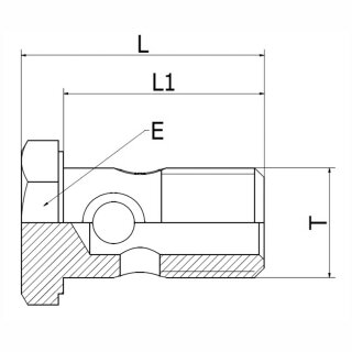 Hohlschraube Metrisch MRM M18x1,5