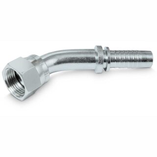 Pressnippel ORFS 45° Überwurfmutter LORF 45° - ORFS-Dichtform mit Überwurfmutter - UN-/UNF-/UNS-Gewinde