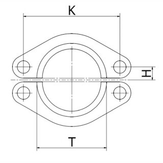 Halbflansch 6.000 PSI