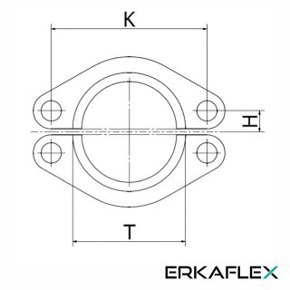 Halbflansch 6.000 PSI