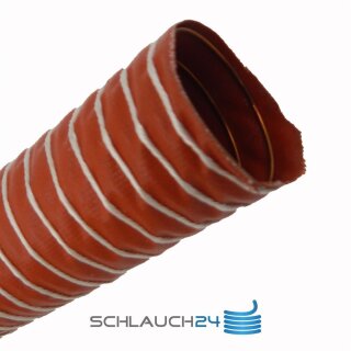 Silikon-Heißluftschlauch einlagig Meterware 102 mm
