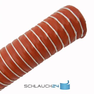 Silikon-Heißluftschlauch einlagig Meterware 63 mm